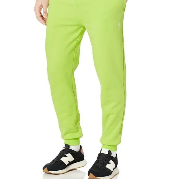 LRG Lifted Research Group Mens Neon Green '47 Jogger Sweatpants New 2XL - Picture 2 of 10